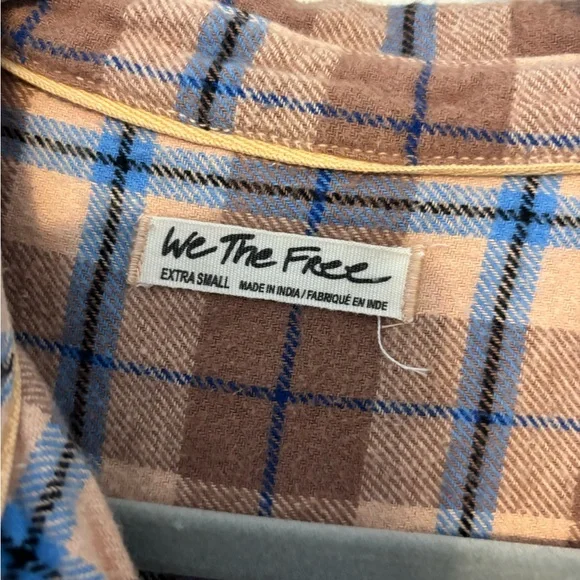 Free People Happy Hour Plaid Shirt - Picture 4 of 5